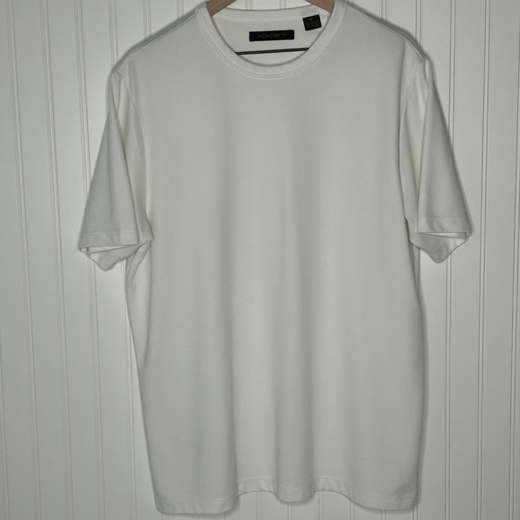 AXIST Men's XL Beige Textured Short Sleeve Crew Neck T Shirt Top - Picture 8 of 9